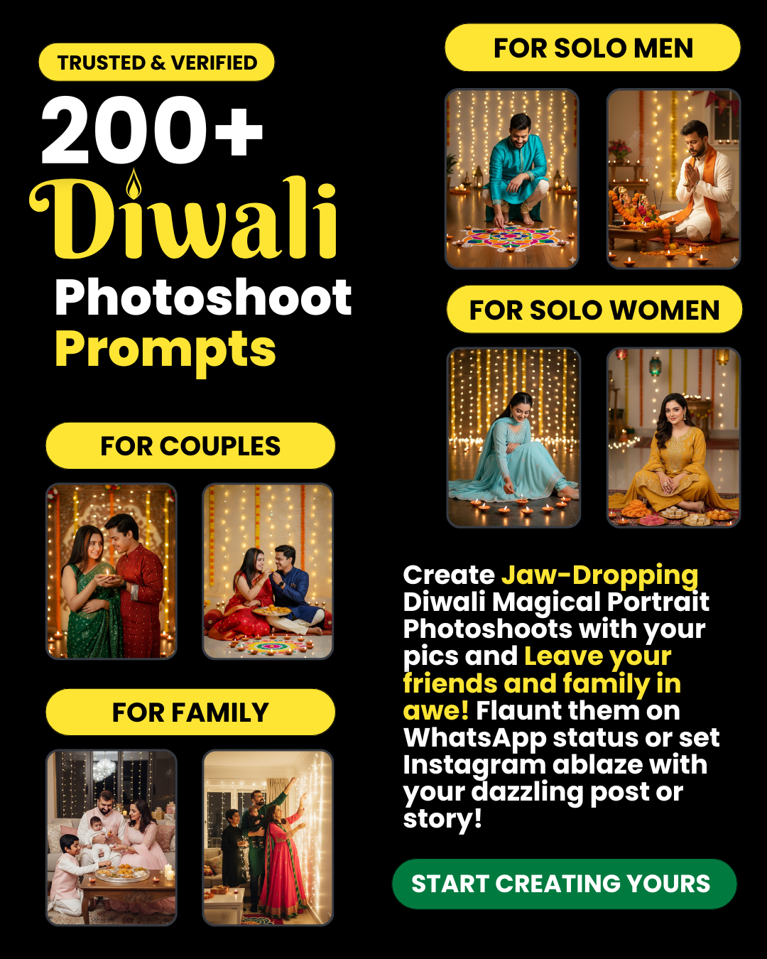 🪔 200+ Diwali Festival Photography AI Prompts