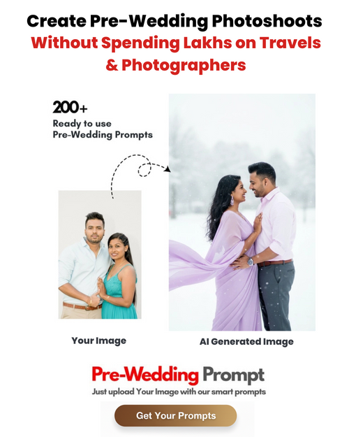 🌸 Pre-Wedding Photoshoot Prompts